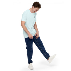 T-shirt Léger Signature V Brodé – Valsen – couleur Heather Ice Blue