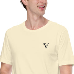 T-shirt Léger Signature V Brodé – Valsen – couleur Beige clair