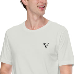 T-shirt Léger Signature V Brodé – Valsen – couleur Argenté