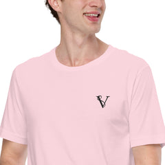 T-shirt Léger Signature V Brodé – Valsen – couleur Soft Pink