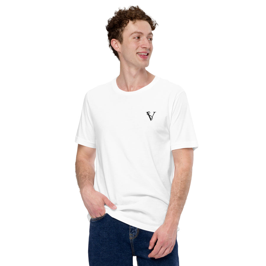 T-shirt Léger Signature V Brodé – Valsen – couleur Blanc