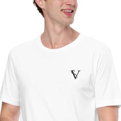 T-shirt Léger Signature V Brodé – Valsen – couleur Blanc