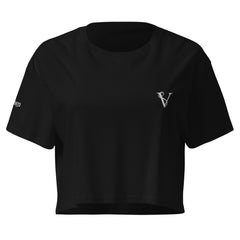 Crop-Top Signature V Brodé – Valsen – couleur Noir