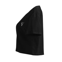 Crop-Top Signature V Brodé – Valsen – couleur Noir
