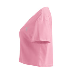 Crop-Top Signature V Brodé – Valsen – couleur Bubblegum