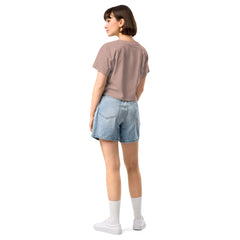 Crop-Top Signature V Brodé – Valsen – couleur Hazy Pink