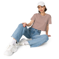 Crop-Top Signature V Brodé – Valsen – couleur Hazy Pink