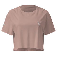 Crop-Top Signature V Brodé – Valsen – couleur Hazy Pink