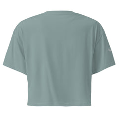 Crop-Top Signature V Brodé – Valsen – couleur Mineral