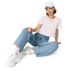 Crop-Top Signature V Brodé – Valsen – couleur Orchidée