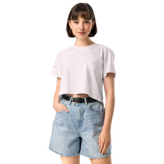 Crop-Top Signature V Brodé – Valsen – couleur Orchidée