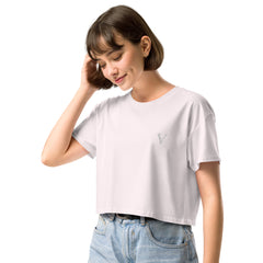 Crop-Top Signature V Brodé – Valsen – couleur Orchidée