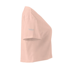 Crop-Top Signature V Brodé – Valsen – couleur Pale Pink