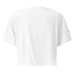 Crop-Top Signature V Brodé – Valsen – couleur Blanc