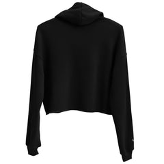 Sweat à Capuche Crop-Top Signature V Brodé – Valsen – couleur Noir