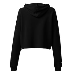 Sweat à Capuche Crop-Top Signature V Brodé – Valsen – couleur Noir
