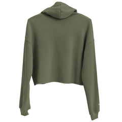 Sweat à Capuche Crop-Top Signature V Brodé – Valsen – couleur Vert Militaire