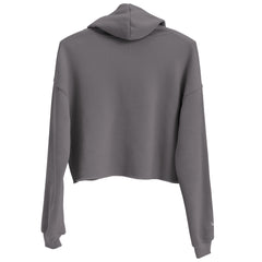 Sweat à Capuche Crop-Top Signature V Brodé – Valsen – couleur Tempête