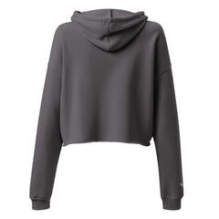 Sweat à Capuche Crop-Top Signature V Brodé – Valsen – couleur Tempête