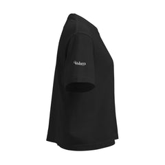 T-shirt Boxy Épais Signature V Brodé – Valsen – couleur Noir