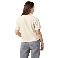 T-shirt Boxy Épais Signature V Brodé – Valsen – couleur Ivoire