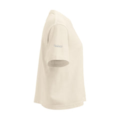 T-shirt Boxy Épais Signature V Brodé – Valsen – couleur Ivoire