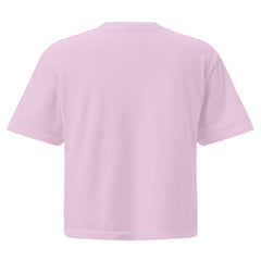 T-shirt Boxy Épais Signature V Brodé – Valsen – couleur Orchidée