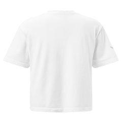 T-shirt Boxy Épais Signature V Brodé – Valsen – couleur Blanc
