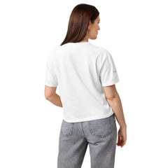 T-shirt Boxy Épais Signature V Brodé – Valsen – couleur Blanc