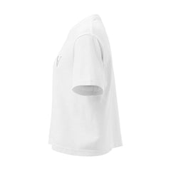 T-shirt Boxy Épais Signature V Brodé – Valsen – couleur Blanc