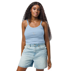 Débardeur Côtelé Signature V Brodé – Valsen – couleur Baby Blue