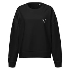 Sweat Coton Bio Signature V Brodé – Valsen – couleur Noir