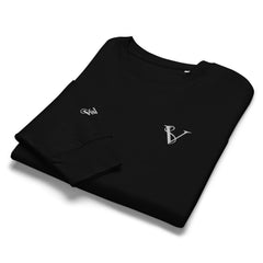Sweat Coton Bio Signature V Brodé – Valsen – couleur Noir
