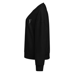 Sweat Coton Bio Signature V Brodé – Valsen – couleur Noir