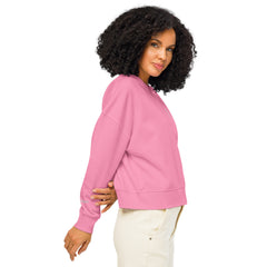 Sweat Coton Bio Signature V Brodé – Valsen – couleur Bubble Pink