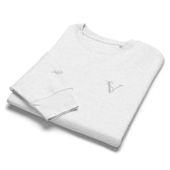 Sweat Coton Bio Signature V Brodé – Valsen – couleur Gris Chiné