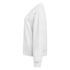 Sweat Coton Bio Signature V Brodé – Valsen – couleur Gris Chiné