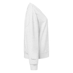 Sweat Coton Bio Signature V Brodé – Valsen – couleur Gris Chiné