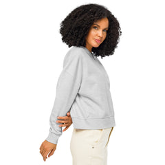 Sweat Coton Bio Signature V Brodé – Valsen – couleur Gris Chiné