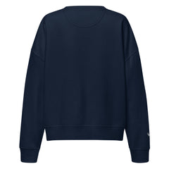 Sweat Coton Bio Signature V Brodé – Valsen – couleur French Navy