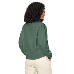 Sweat Coton Bio Signature V Brodé – Valsen – couleur Green Bay