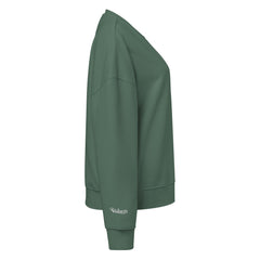 Sweat Coton Bio Signature V Brodé – Valsen – couleur Green Bay