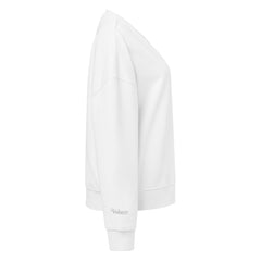 Sweat Coton Bio Signature V Brodé – Valsen – couleur Blanc